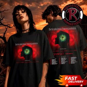 Breaking Benjamin North American Fall Tour 2026 Schedule Tour Dates Unisex T Shirt Two Sided