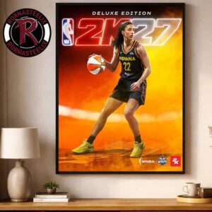 Caitlin Clark Deluxe Edition The NBA 2K27 Cover Athletes WNBA Cover Art Poster Decor Canvas