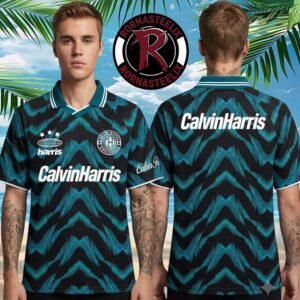 Calvin Harris x Ushuaia Ibiza Limited Collection 2026 Patterned Calvin Harris Worldwide Polo Shirt