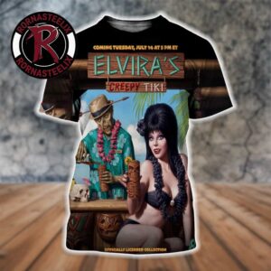 Cavity Colors SummerWeen At Elvira’s Creepy Tiki Official Licensed Collection July 14 2026 All Over Print Shirt