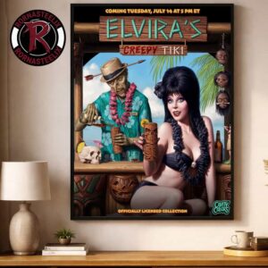 Cavity Colors SummerWeen At Elvira’s Creepy Tiki Official Licensed Collection July 14 2026 Poster Decor Canvas
