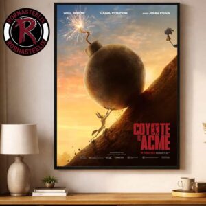 Coyote vs ACME Movie 2026 New Poster In Theaters August 28 2026 Poster Decor Canvas