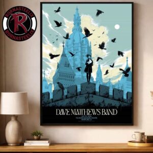 Dave Matthews Band Hartford CT 2026 Event Poster At The Meadows Music Theatre On July 25 2026 Poster Decor Canvas