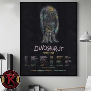 Dinosaur Jr. Fall Tour 2026 Tour Dates Poster Across North America With Stef Chura Poster Canvas