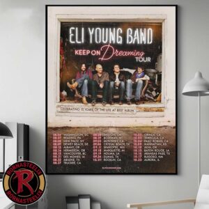 Eli Young Band Keep On Dreaming Tour USA 2026 Official Concert Poster