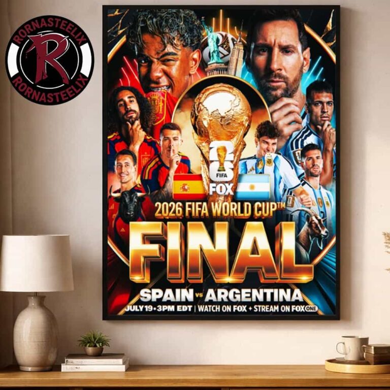 FIFA World Cup 2026 Final Spain vs Argentina On July 19 2026 Poster