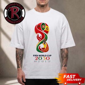 FIFA World Cup 2030 Official Logo For Owner Maroc Portugal Spain Espana Unisex T Shirt