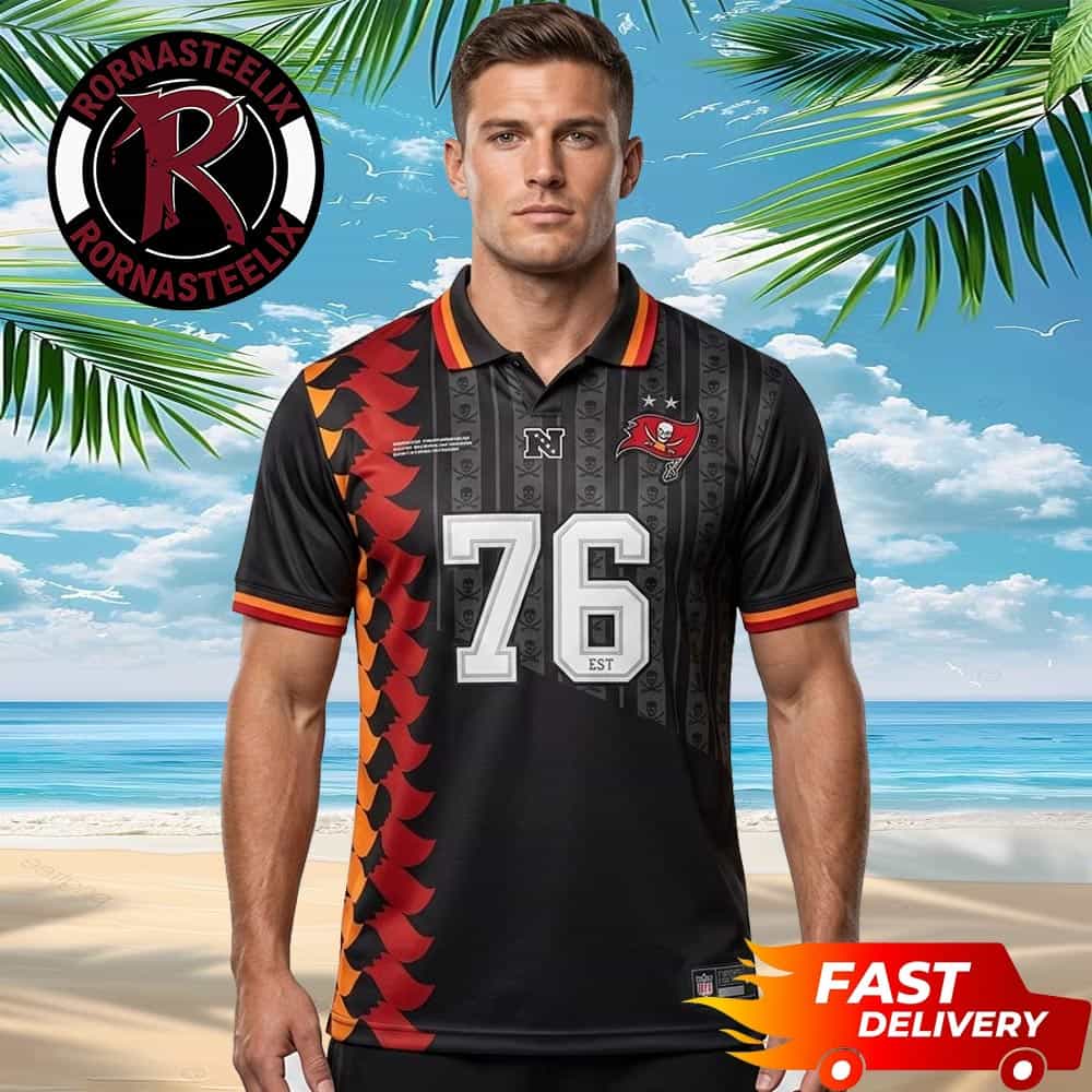 Football x Football 2026 Tampa Bay Buccaneers Germany Collaboration NFL Team x FIFA World Cup 2026 National Team Polo Shirt Football x Football 2026 Tampa Bay Buccaneers Germany Collaboration NFL Team x FIFA World Cup 2026 National Team Polo Shirt