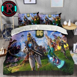 Fortnite OG Battle Royal Survival Battleground Bedding Set Full