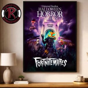 Fortnitemares Universal Studios Halloween Horror Nights 2026 Limited Merchandise Poster Decor Canvas