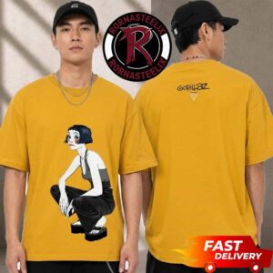 Gorillaz Paleo Festival 2026 Nyon Switzerland Merch Tee Noodle Character Yellow July 23 2026 Unisex T Shirt Two Sided