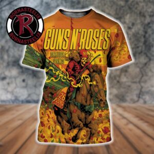 Guns N Roses Saratoga Springs 2026 Venue Poster At Albany Med Health System at SPAC On July 26 2026 All Over Print Shirt
