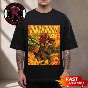 Guns N Roses Saratoga Springs 2026 Venue Poster At Albany Med Health System at SPAC On July 26 2026 Unisex T Shirt