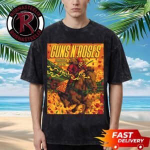 Guns N Roses Saratoga Springs 2026 Venue Poster At Albany Med Health System at SPAC On July 26 2026 Washed T Shirt