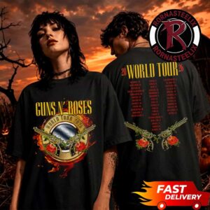 Guns N Roses World Tour 2026 Exclusive Merch World Tour 2026 Admat Unisex T Shirt Two Sided