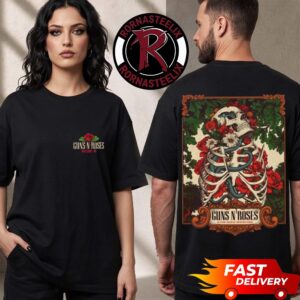 Guns N Roses Raleigh North Carolina 2026 Event Tee At Carter Finley Stadium On July 23 2026 Skeleton Flowers Unisex T Shirt Two Sided