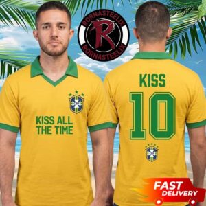 Harry Styles Sao Paulo Brazil Merch Kiss All The Time Together Together Tour 2026 At Estadio MorumBis On July 17 2026 Polo Jersey Shirt