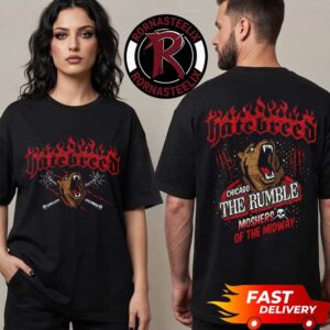 Hatebreed Chicago 2026 The Rumble Festival Event Tee At Cobra Lounge Lot On July 18 2026 Chicago The Rumble Monsters Of The Midway Unisex T Shirt Two Sided