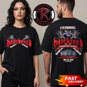 Hatebreed The Summer Slaughter Tour 2026 Houston Texas Event Tee At House of Blues Houston On July 10 2026 Unisex T Shirt Two Sided