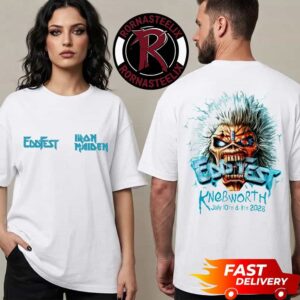 Iron MaIden EddFest 2026 Run For Your Lives EddFest Knebworth On July 10 11 2026 Unisex T Shirt Two Sided