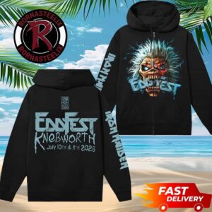 Iron Maiden EddFest 2026 Run For Your Lives EddFest Knebworth On July 10 11 2026 Unisex Zip Hoodie