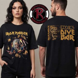 Iron Maiden EddFest 2026 Exclusive Tee Eddie’s Dive Bar At Knebworth On July 10 11 2026 Unisex T Shirt Two Sided