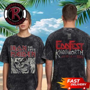 Iron Maiden EddFest 2026 Run For Your Lives 2026 Exclusive Tee Killers Eddfest At Knebworth On July 10 11 2026 Washed T Shirt