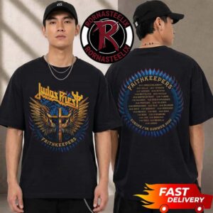 Judas Priest Faithkeepers Gold Wings Itin Exclusive Tee Europe And UK Summer 2026 Venues Tour Unisex T Shirt Two Sided