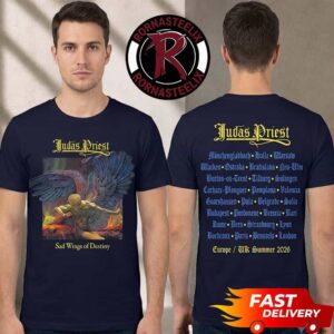 Judas Priest Sad Wings Of Destiny Itin Exclusive Tee Europe And UK Summer 2026 Venues Tour Unisex T Shirt Two Sided