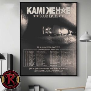 KAMI Tour Dates Poster September October 2026 With Breaking Benjamin Chevelle And Starset Poster Canvas