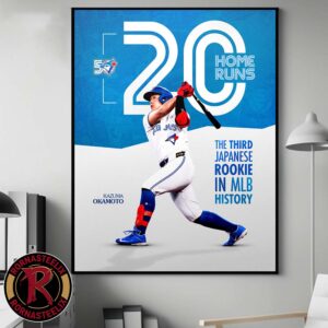 Kazuma Okamoto 20th Home Run Historic MLB Rookie Season 2026 Poster