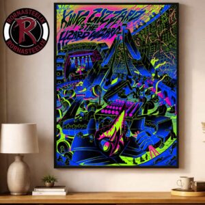 King Gizzard And The Lizard Wizard Forest Hills 2026 Event Poster At Forest Hills Stadium On August 20 23 2026 Poster Decor Canvas
