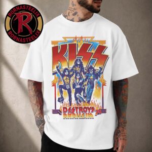 Kiss Destroys Anaheim 76 Legendary Concert Graphic T-Shirt