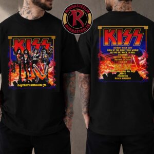 Kiss Framed Anaheim 76 Legendary Concert Graphic T-Shirt