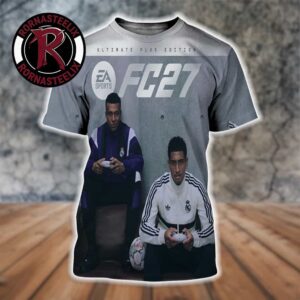 Kylian Mbappe And Jude Bellingham Ultimate Plus Edition Cover Art EA Sports FC27 All Over Print Shirt