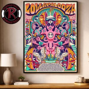Lollapalooza Festival 2026 At Grant Park Chicago On July 30 August 2 2026 Full Lineup Artist Poster Decor Canvas