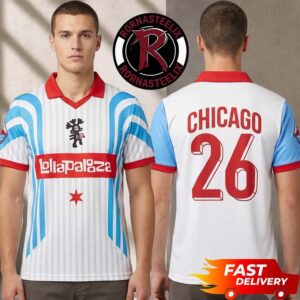 Lollapalooza Festival 2026 Pop Up Exclusive Merchandise Chicago 26 Football Jersey