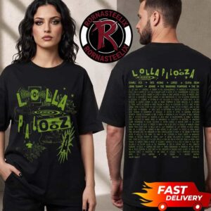 Lollapalooza Festival Chicago 2026 Exclusive Merchandise Lolla Collage Lineup At Grant Park On July 30–Aug 2 2026 Unisex T Shirt Two Sided