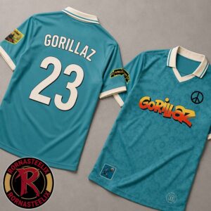 London Tottenham Hotspur Stadium Gorillaz Albums The Mountain Merch Europe And UK 2026 Tour Blue Football Jersey