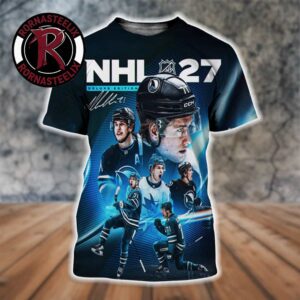 Macklin Celebrini NHL 27 Deluxe Edition Cover Art All Over Print Shirt