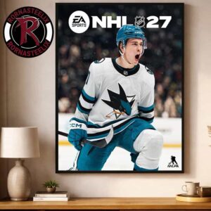 Macklin Celebrini Youngest NHL Cover Athlete In History NHL 27 Trailer On July 16 2026 Poster Decor Canvas