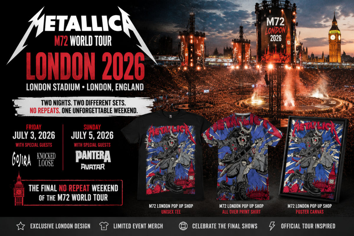 Metallica M72 London 2026 Merch