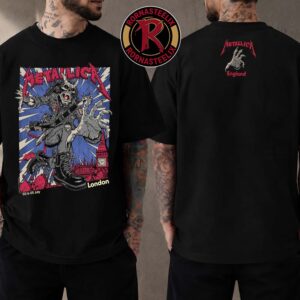 Metallica M72 London England Exclusive Show 2026 Tee for London Stadium in England on July 3 and 5 2026 Two Sided Tee