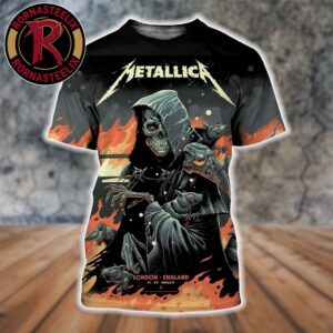 Metallica M72 London Night One Poster Art By Luke Preece At London Stadium England July 3 2026 All Over Print Shirt