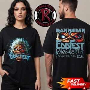 Iron Maiden Eddfest 2026 Logo Exclusive Tee At Knebworth On July 10 11 2026 Unisex T Shirt Two Sided