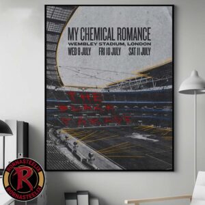 My Chemical Romance The Black Parade Wembley Stadium London July 2026 Concert Poster