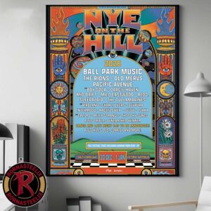 NYE On The Hill Festival Ball Park Music Event Poster South Gippsland Victoria Australia December 30 2026 January 1 2027 Poster Canvas