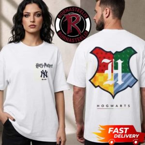New York Yankees MLB x Harry Potter Exclusive Tee Logo Hogwarts Unisex T Shirt Two Sided