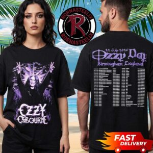 Ozzy Osbourne Celebrates Ozzy Day Birmingham England 2026 Event Tee Show At Selfridges On July 22 2026 Unisex T Shirt Two Sided