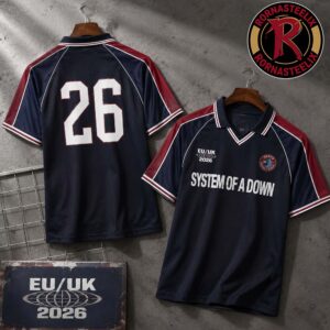 Paris France Stade De France July 2 and 4 2026 System Of A Down SOAD Specific Merch For Fan Football Jersey